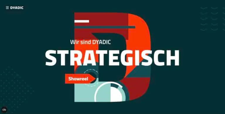 Screenshot der DYADIC Agency Website