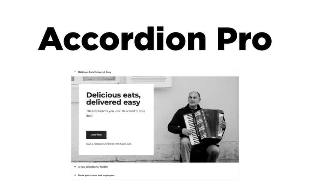 Accordion Pro Widget