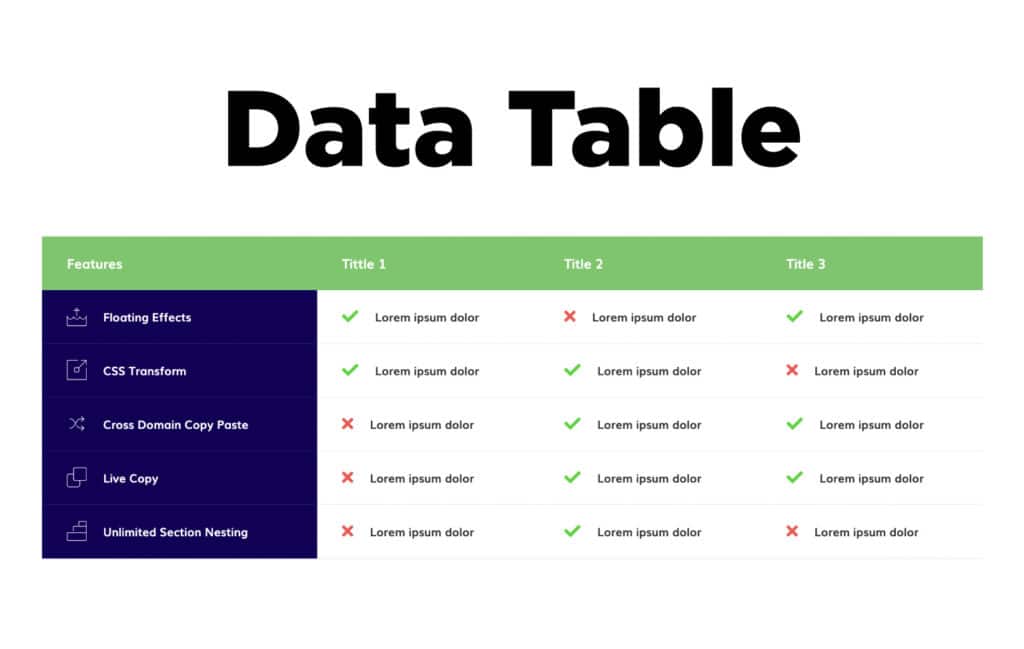 Data Table Widget